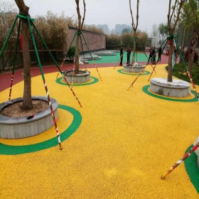 達州市 透水性混凝土彩色路面 海綿城市道路 生態(tài)透水混凝土 量大送貨到工地