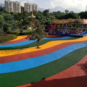 遂寧市 彩色強固透水混凝土 生態(tài)透水地坪 路面彩色透水混凝土 材料廠家