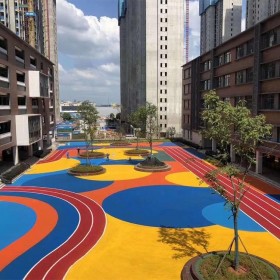 信陽(yáng)市 園林道路彩色混凝土 彩色生態(tài)透水混凝土 海綿透水地坪 生產(chǎn)廠家直銷(xiāo)