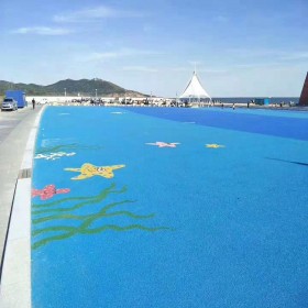上饒市 操場彩色混凝土 c25彩色透水混凝土 生態(tài)透水地坪 生產(chǎn)企業(yè)
